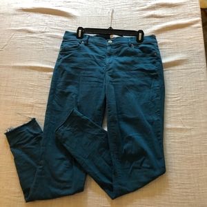 Loft size 10Tall gently used teal denim